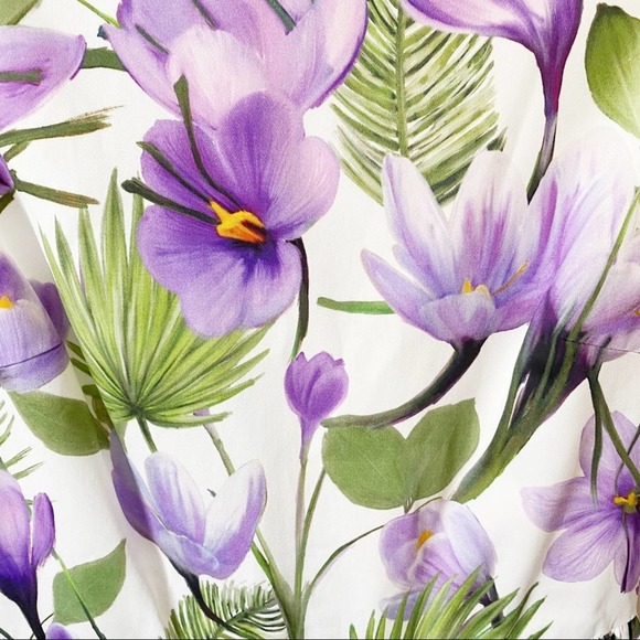 Alice + Olivia Joyce Floral Print Mini Dress 6 - Picture 7 of 15